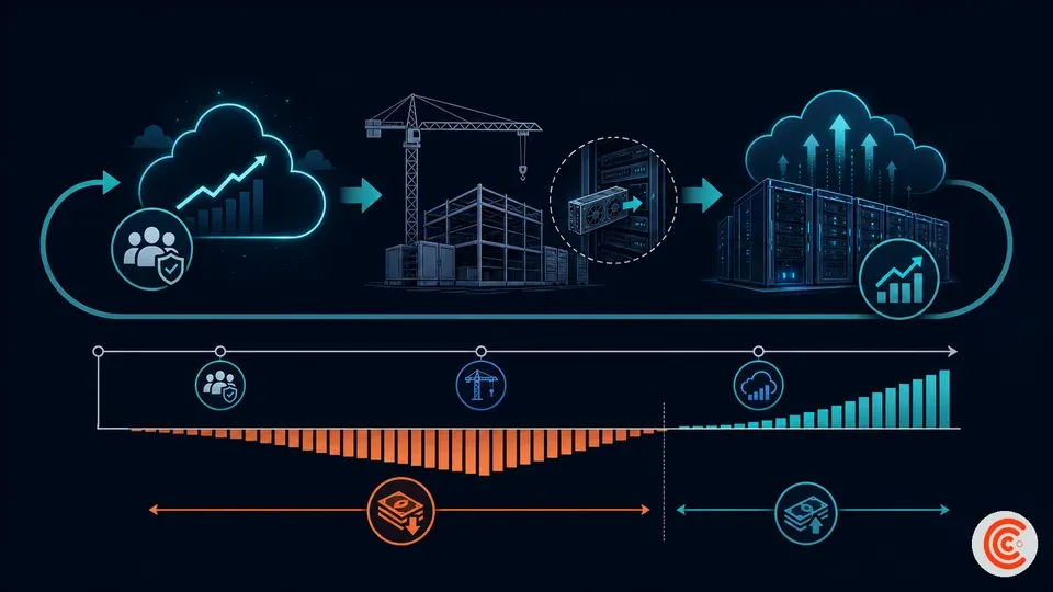 AI cloud investment timing mismatch between capital spending and later revenue