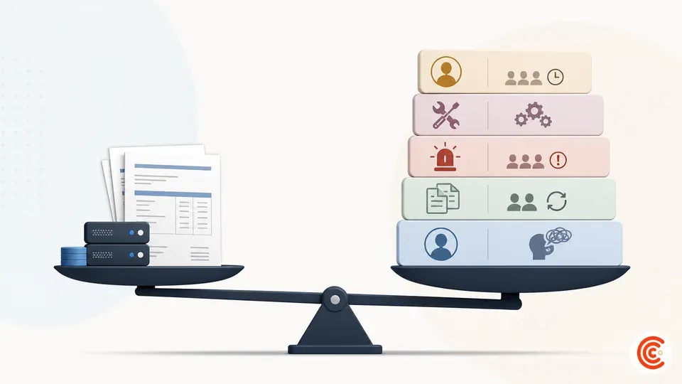 Visible hosting fees and hidden operational costs of a solo publishing stack