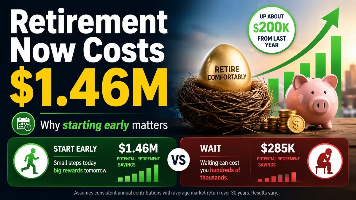 Americans Now Say Retirement Costs $1.46 Million