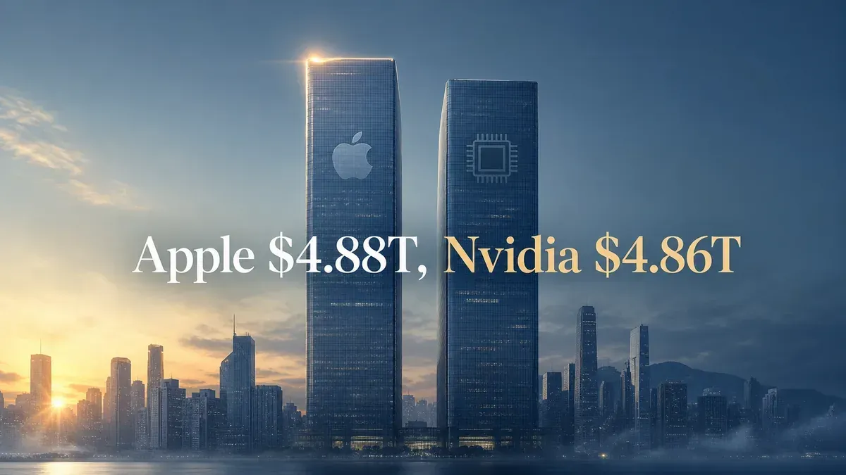 Apple Just Passed Nvidia at $4.88 Trillion: What the Market-Cap Flip Says About the AI Trade