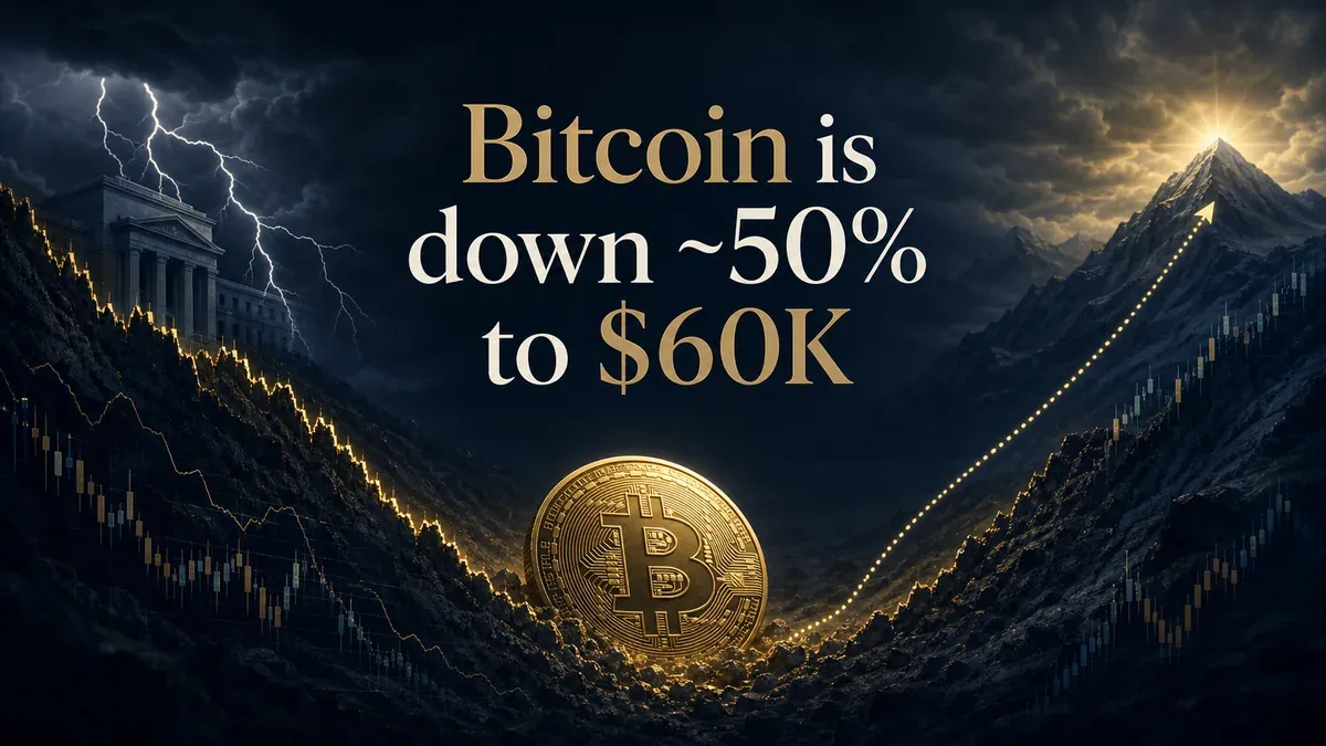 Bitcoin Fell ~50% to $60,000: The 3 Bear-Market Drivers — and the Catch in the $100K Rebound Call