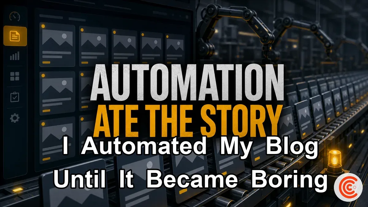 I Automated My Blog Until It Became Boring