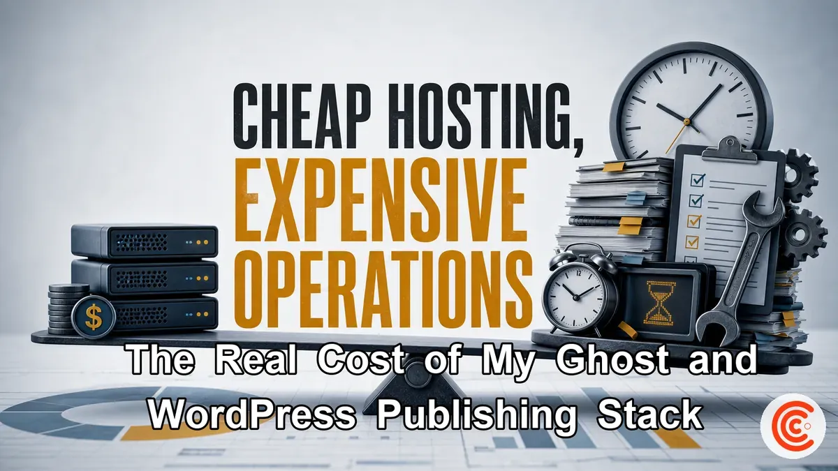 The Real Cost of My Ghost and WordPress Publishing Stack