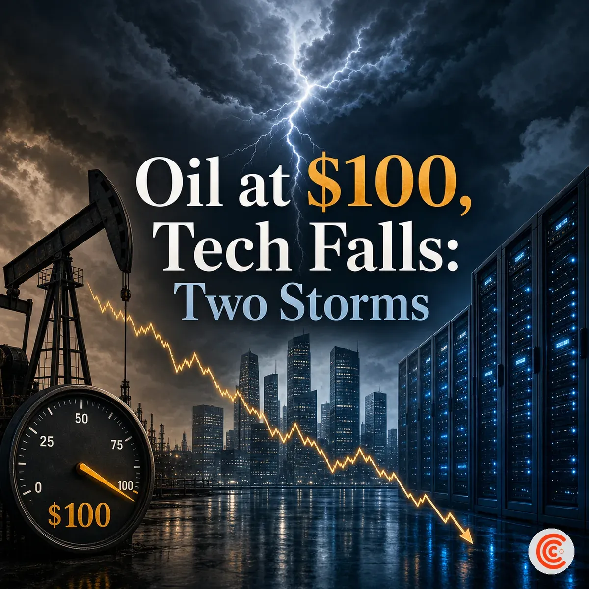 Oil at $100 Meets a Tech Selloff: Why the Dow Fell 507 Points on Two Different Fears