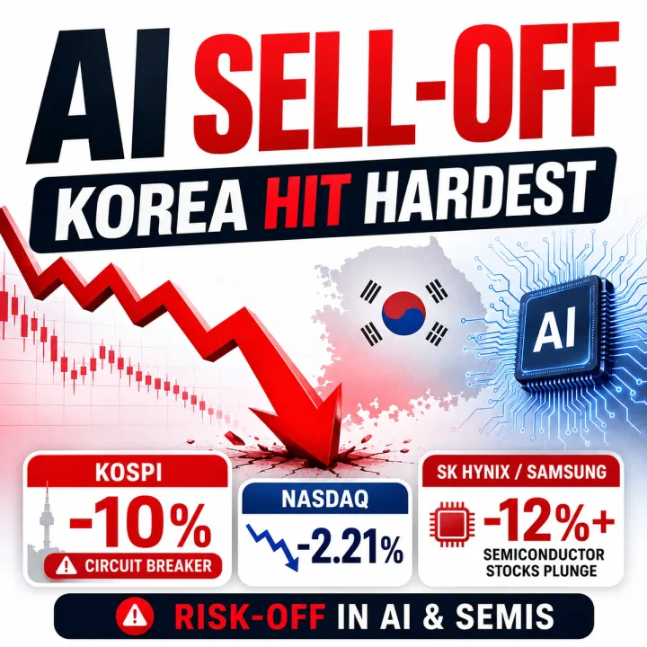 The AI Sell-Off With No Catalyst — and Why Korea Fell Hardest