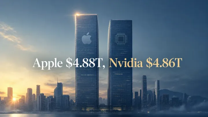 Apple Just Passed Nvidia at $4.88 Trillion: What the Market-Cap Flip Says About the AI Trade