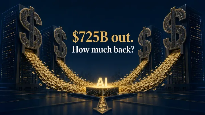 Big Tech Will Spend $725 Billion on AI in 2026 — Up 77%. Is the Revenue Actually Showing Up?