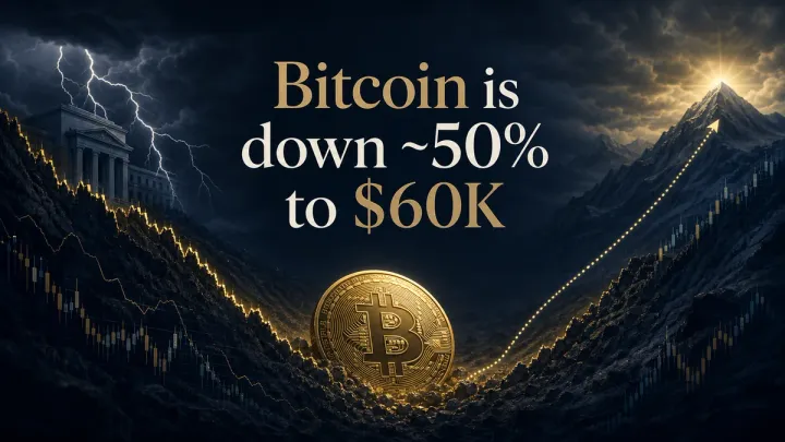 Bitcoin Fell ~50% to $60,000: The 3 Bear-Market Drivers — and the Catch in the $100K Rebound Call