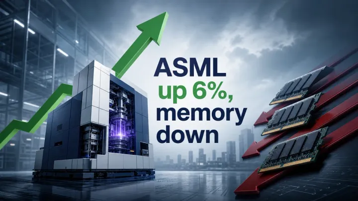 ASML Raised Its 2026 Forecast to €45 Billion and Jumped 6% — So Why Did Memory Stocks Fall?