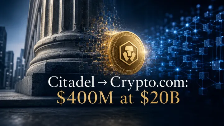 Citadel Securities Put $400 Million Into Crypto.com at a $20 Billion Valuation — Here's What Ken Griffin's Firm Is Really Buying