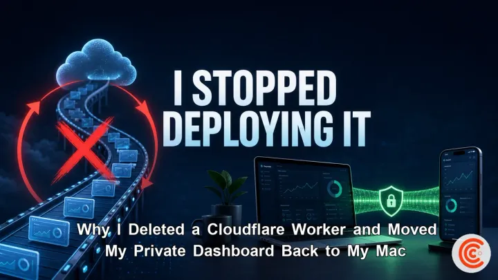Why I Deleted a Cloudflare Worker and Moved My Private Dashboard Back to My Mac