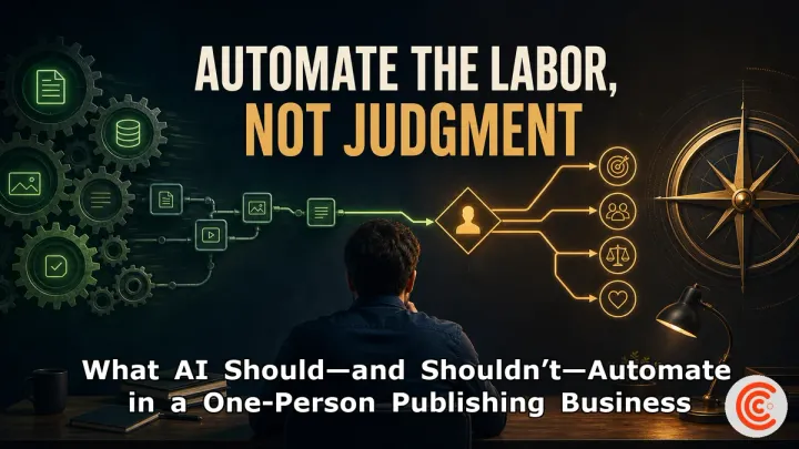 What AI Should—and Shouldn’t—Automate in a One-Person Publishing Business