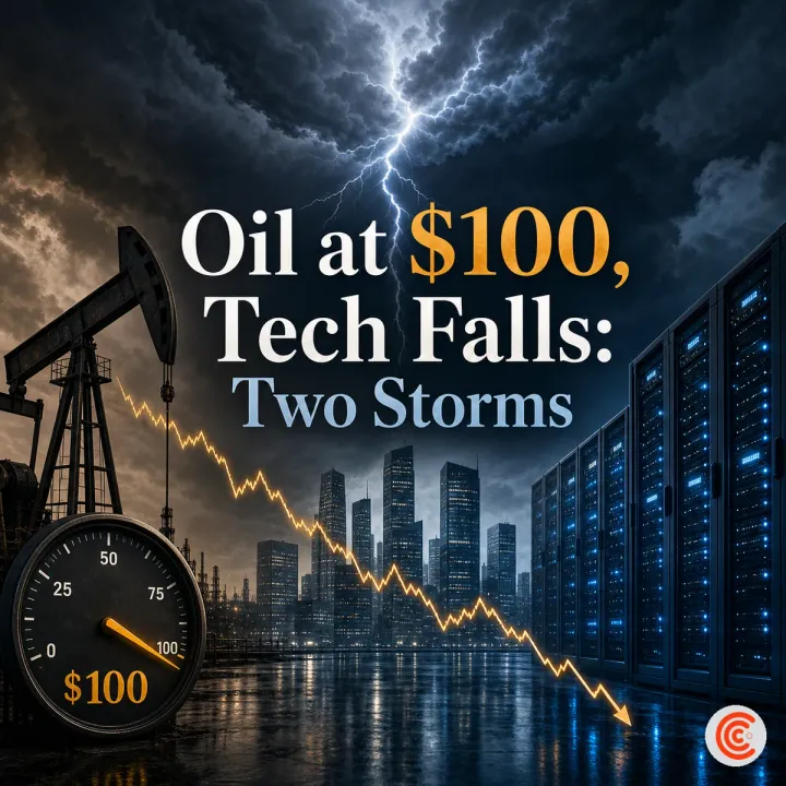 Oil at $100 Meets a Tech Selloff: Why the Dow Fell 507 Points on Two Different Fears